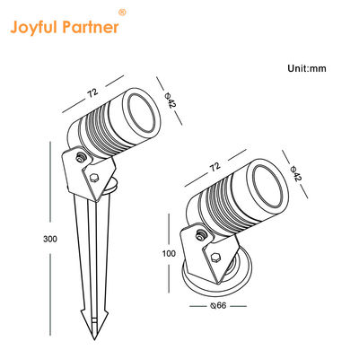 Đèn đèn sân vườn LED ngoài trời hiện đại 6W COB DC12V / DC24V Landscape Spike