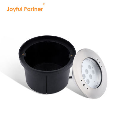 Bể bơi Ánh sáng dưới nước 6W12W LED Đơn màu DC24V DIA170MM ABS Đen Back Box
