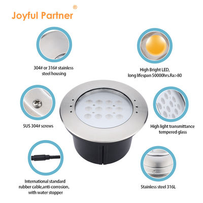 Đèn hồ bơi chìm Nhà máy trực tiếp IP68 316 thép không gỉ 20W/40W