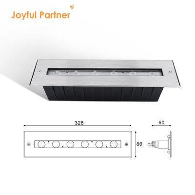Màn hình chữ nhật mới sáng chùm không đối xứng IP68 SS316L ánh sáng dưới nước LED chìm ánh sáng đường thẳng trong tường ánh sáng