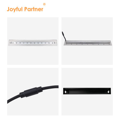 Hình chữ nhật ánh sáng tuyến tính dưới nước với vật liệu chùm không đối xứng IP68 SS316L
