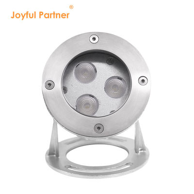 Đèn LED dưới nước 3x3W RGB 3in1 Inox 316SS IP68 12V-24V Đèn chiếu điểm điện áp thấp cho ứng dụng cảnh quan