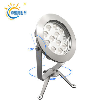 Chứng nhận CE ROHS DC 24V IP68 Cung cấp nhà máy 12X1W LED màu đơn chìm đèn hồ điện áp thấp