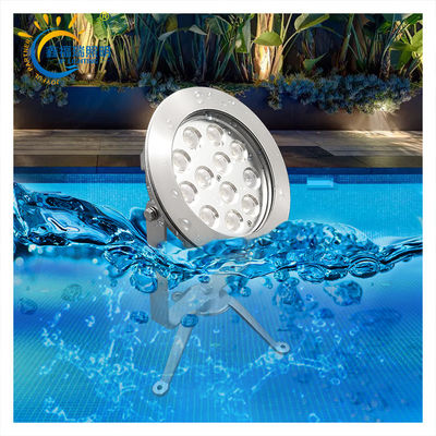 Chứng nhận CE ROHS DC 24V IP68 Cung cấp nhà máy 12X1W LED màu đơn chìm đèn hồ điện áp thấp