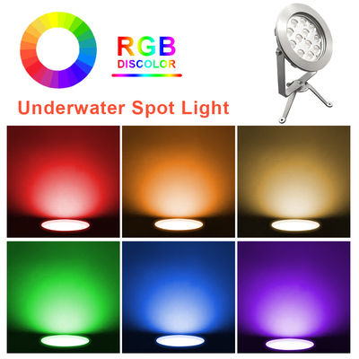 Mua nóng 12x3W RGB 3in1 ngoài trời IP68 chống thấm Stainless Steel RGB đèn LED chìm