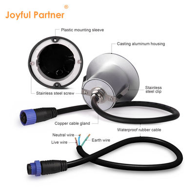 2W đèn LED đệm DC24V Đèn bước ấm trắng IP65 chống nước Đèn tường cầu thang với gắn nhựa