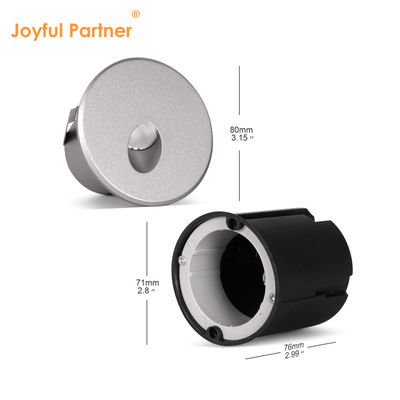 12VDC / 24VDC Nhà máy nhôm đúc hiện đại hình tròn IP65 Cửa tường ngoài vườn