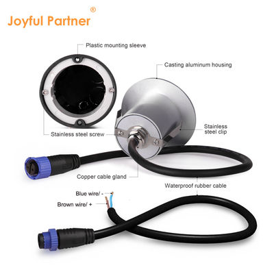 12VDC / 24VDC Nhà máy nhôm đúc hiện đại hình tròn IP65 Cửa tường ngoài vườn