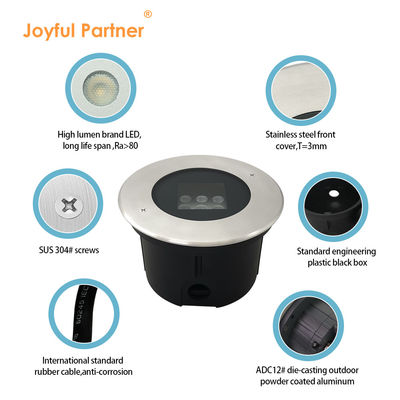 Ánh sáng Led Deck ngoài trời IP67 Tùy chỉnh đầy đủ thủy tinh đậm chất khuếch tán DC24V Cho đường đi vườn