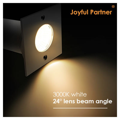 DC AC COB Led Aluminium hình vuông 304ss Mặt trước phủ LED Đèn mặt đất cho vườn