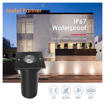 DC AC COB Led Aluminium hình vuông 304ss Mặt trước phủ LED Đèn mặt đất cho vườn