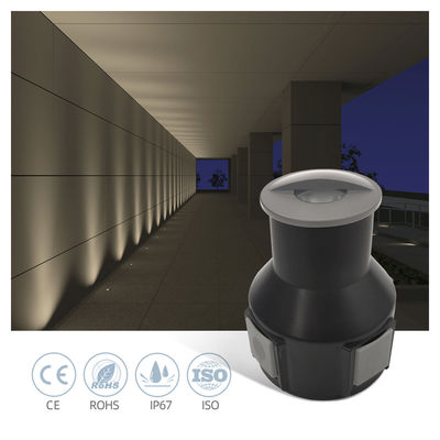 IP67 LED 12V-24VDC Điện áp thấp 1W 3W Đèn dưới lòng đất được chôn vùi với kính băng