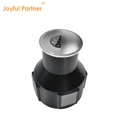 IP67 Semi Shading Recessed Round RGB Mặt trắng ấm phát ra dưới lòng đất Đèn chôn dưới lòng đất