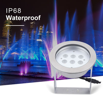 Đèn đèn sân khấu dưới nước Đèn không gỉ 316L 24W RGBW 4in1 IP68 Không thấm nước DC 24v Độ sáng cao