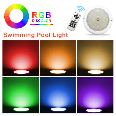 Đèn LED hồ bơi Đèn thay đổi màu sắc từ xa 18W PAR56 IP68 Kiểm soát nước