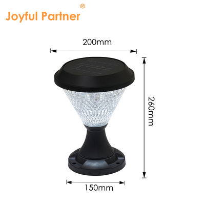 Điện năng lượng mặt trời ánh sáng hình vuông hình tròn DIA 200mm * 260mm RGB điều khiển từ xa cho sân