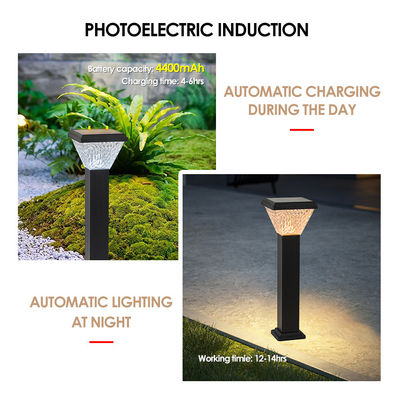 Ánh sáng sân vườn mặt trời ngoài trời LED Capacity lớn pin ABS Vật liệu nhôm Màu RGB phù hợp cho công viên sân