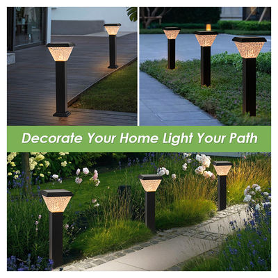 Ánh sáng sân vườn mặt trời ngoài trời LED Capacity lớn pin ABS Vật liệu nhôm Màu RGB phù hợp cho công viên sân