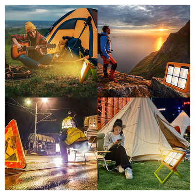 Đèn LED Mặt trời Cắm trại Ultra Bright Outdoor SMD LED IP65 điều khiển từ xa Đường chiếu sáng có thể sạc lại Đối với khẩn cấp điện