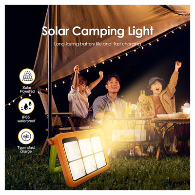 Đèn đèn LED mặt trời LED IP65 chống nước với điều khiển từ xa pin sạc ấm màu trắng 3000K