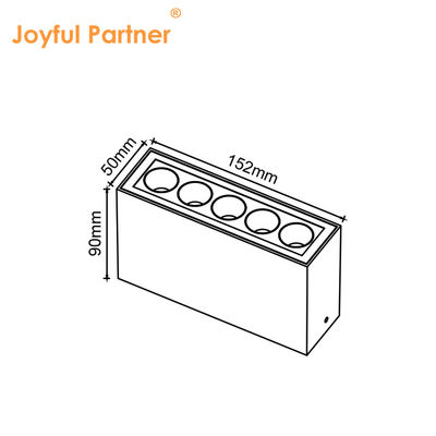 Thiết kế mới Ánh sáng tuyến tính Điện áp thấp DC 24V Ánh sáng LED 2700k 3000k 4000k CE / RoHS 5 * 2W LED SMD thủy tinh nóng