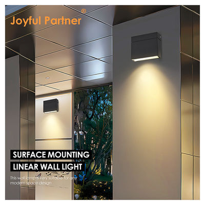 Đèn lên và xuống Đèn LED hiện đại Đèn tường vườn sân vườn 10W Đen trắng Nhà màu chống nước IP65