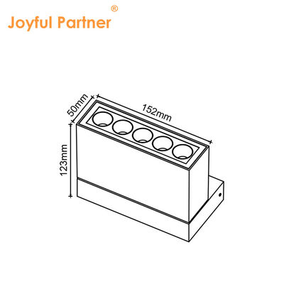 IP65 CRI cao Đèn chiếu sáng dẫn đường thẳng với đèn chiếu sáng chống chói nhiều chức năng góc chùm ánh sáng dẫn đường thẳng