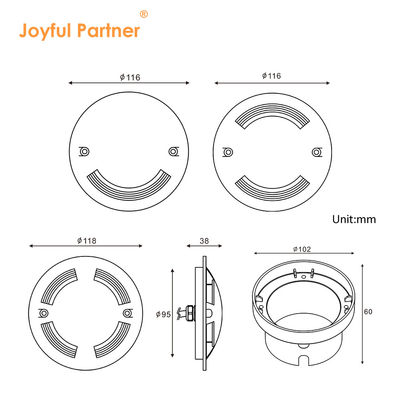 Đặc biệt bán nóng IP67 chống nước siêu mỏng Mini kích thước bên phát ra sàn chống chói đèn LED ngầm
