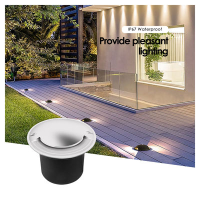 Cầu thang sàn bước dưới đất ánh sáng 1W IP67 ngoài trời COB LED 12w đèn với bốn bên phát ra