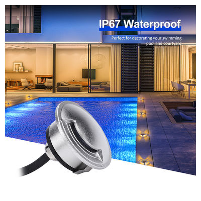 Ultra Thin IP67 Waterproof Recessed 2W LED Outdoor Underground Lighting SS316 Cover Cho đường đi vườn