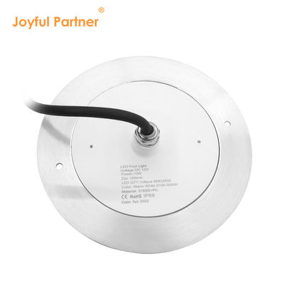 DC12V điện áp liên tục 10W Đèn hồ bơi LED chìm dưới nước 160 * 7,5mm Với điều khiển từ xa APP