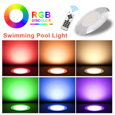DC12V điện áp liên tục 10W Đèn hồ bơi LED chìm dưới nước 160 * 7,5mm Với điều khiển từ xa APP