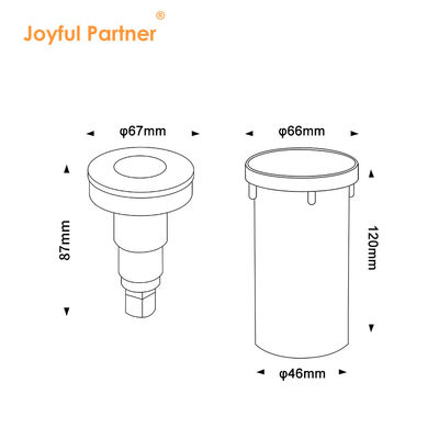 Ánh sáng dưới nước LED chất lượng cao kích thước nhỏ DIA67MM ngoài trời IP68 DC24V Bộ đồ cho bể bơi