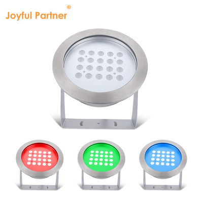 Thép không gỉ IP68 đèn LED dưới nước 40W Đèn hồ màu đơn màu trắng ấm cho bữa tiệc Bể bơi vườn nhà