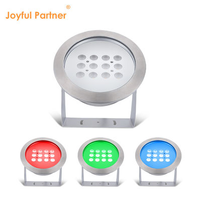 RGB Đèn hồ dưới nước AC / DC 12V 24V LED 12W Không thấm nước IP68 316 Thép không gỉ