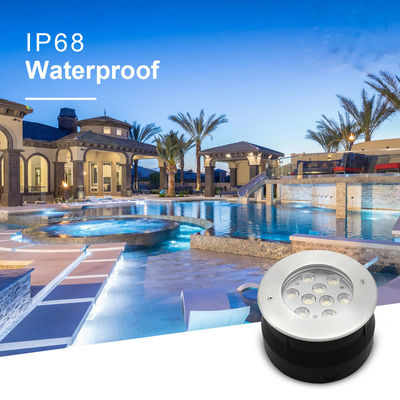 12V 24V đèn LED dưới nước 9W 18W RGB màu đầy đủ thép không gỉ IP68 đèn cho hồ bơi