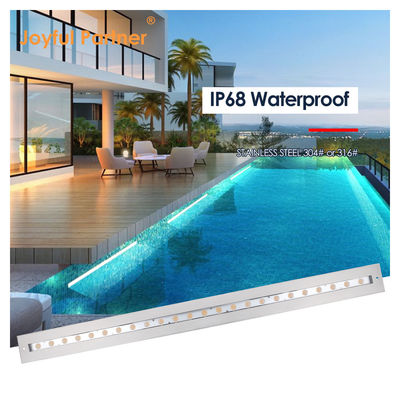 IP68 Đèn tuyến dưới nước thép không gỉ 316 24W LED DALI có thể tắt với tay đeo nhựa