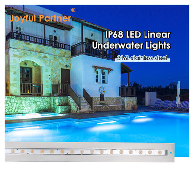 IP68 Đèn tuyến dưới nước thép không gỉ 316 24W LED DALI có thể tắt với tay đeo nhựa