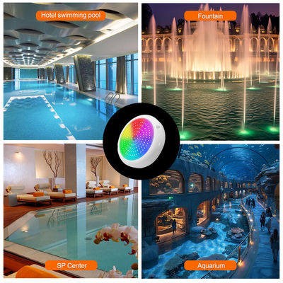 Bể bơi dưới nước ngoài IP68 Ánh sáng LED IP68 Thay đổi màu sắc AC12v Ứng dụng điều khiển dòng điện tích hợp