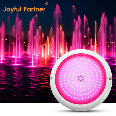 Ánh sáng bể bơi LED RGB AC12v nhựa đầy phẳng RGB ABS thân ấm bề mặt trắng lắp đặt nhà máy tùy chỉnh