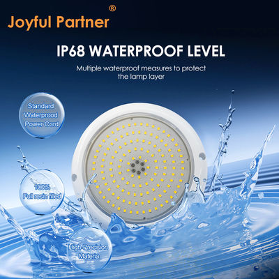 PAR56 Đèn hồ bơi LED RGB AC12V IP68 Nhựa ABS + vật liệu PC DIA152 * 26mm góc chùm 120 độ