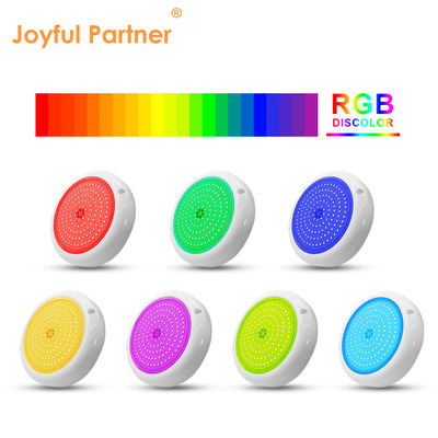 Ánh sáng bể bơi LED RGB AC12v nhựa đầy phẳng RGB ABS thân ấm bề mặt trắng lắp đặt nhà máy tùy chỉnh