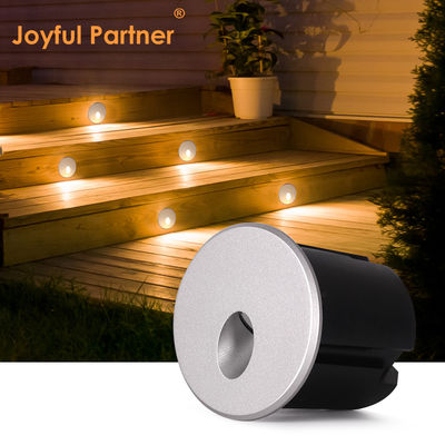 2W đèn LED đệm DC24V Đèn bước ấm trắng IP65 chống nước Đèn tường cầu thang với gắn nhựa