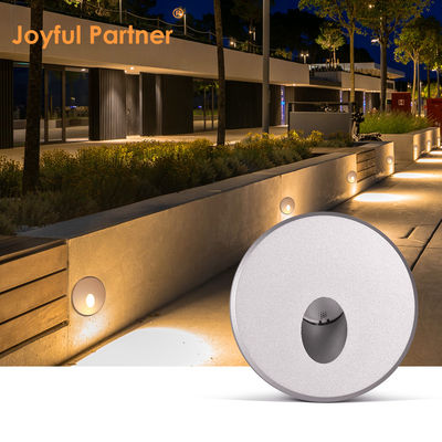 2W đèn LED đệm DC24V Đèn bước ấm trắng IP65 chống nước Đèn tường cầu thang với gắn nhựa