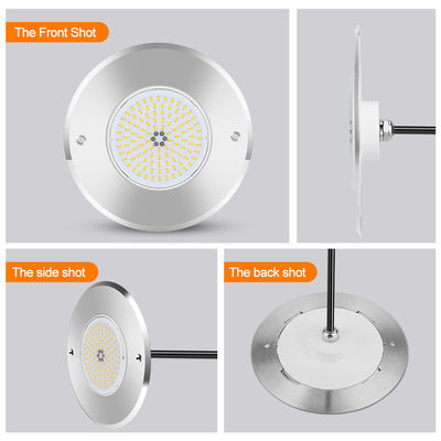 Đèn hồ bơi LED DIA160MM * 32MM AC12V 316 thép không gỉ với bộ điều khiển RGB