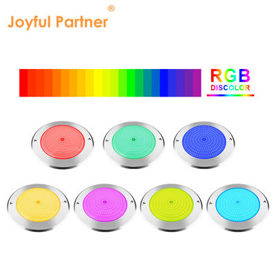 Đèn hồ bơi dưới nước dẫn 316 thép không gỉ 25W Smd2835 nhựa chứa Rgb 3000K