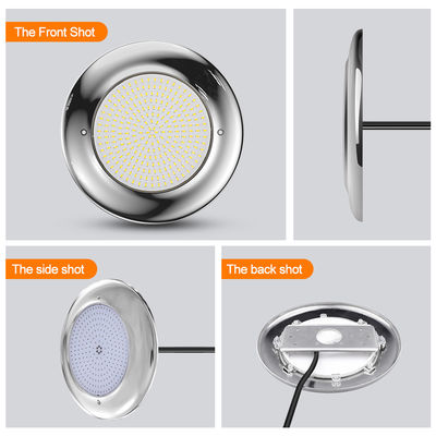 Đèn LED PAR56 Đèn hồ bơi 18W 35W IP68 Kiểm soát nước AC12V Thép không gỉ Cho hồ bơi ngoài trời