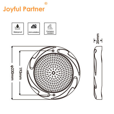 35W đèn LED hồ bơi Đèn cho hồ bơi bê tông SPA 230 * 35mm ABS vật liệu AC12V RGB RGBW