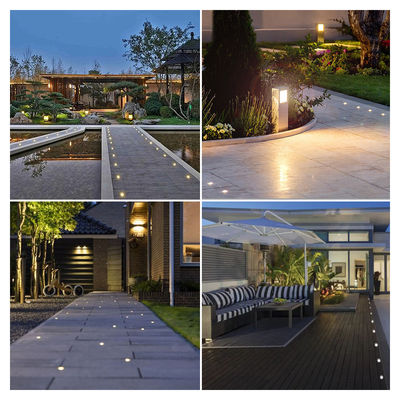 IP67 LED Mini ánh sáng dưới lòng đất Stainless Steel 316 1W DIA 25MM CREE XPE LED đơn màu 3000K