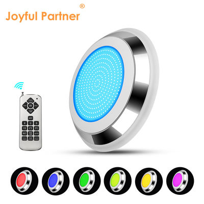 Đèn hồ bơi dưới nước AC12V Thép không gỉ thay đổi màu sắc tường gắn RGB ø280 * 35mm